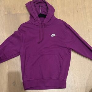 Nike Men's Magenta Hoodie Sweater